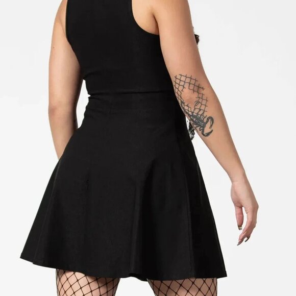 Killstar Thunderstruck O-Ring Dress Black Medium - Picture 5 of 6